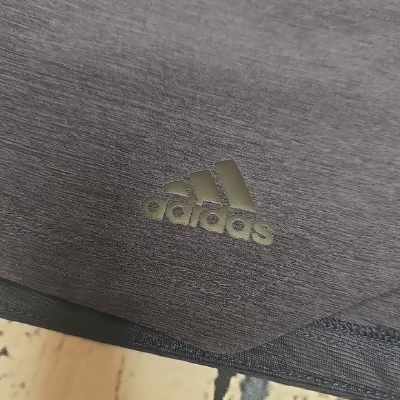 Adidas Mens Medium Elastic Waist Drawstring Athletic Shorts Steel Grey - Picture 2 of 13